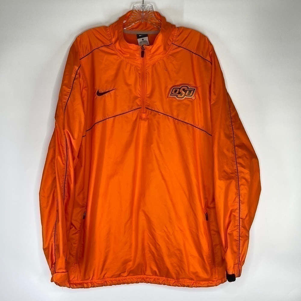 Nike Oklahoma State Cowboys Pullover Windbreaker Jacket Size Large